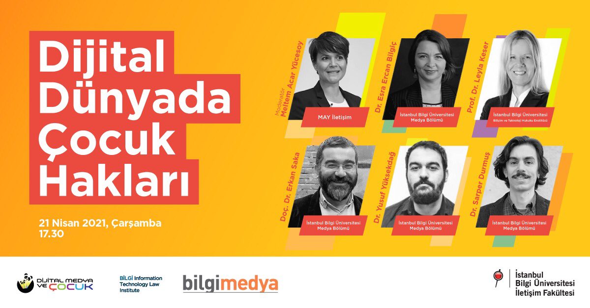 dijitmedyacocuk's tweet photo. 21 Nisan 2021 Çarşamba 17.30’da başlayacak olan “Dijital Dünyada Çocuk Hakları” başlıklı çevrimiçi panel etkiliğine Dijital Medya ve Çocuk olarak ev sahipliği yapıyoruz. Zoom üzerinden gerçekleşecek ve 1 saat sürecek panele ücretsiz kayıt için bio'daki linke tıklayabilirsiniz.🐼 https://t.co/e48cINRU5q