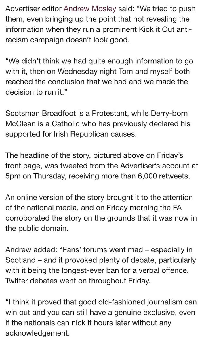 11)They approached the Football association saying “We tried to push them, even bringing up the point that not revealing the information when they run a prominent Kick it Out anti-racism campaign doesn’t look good.”