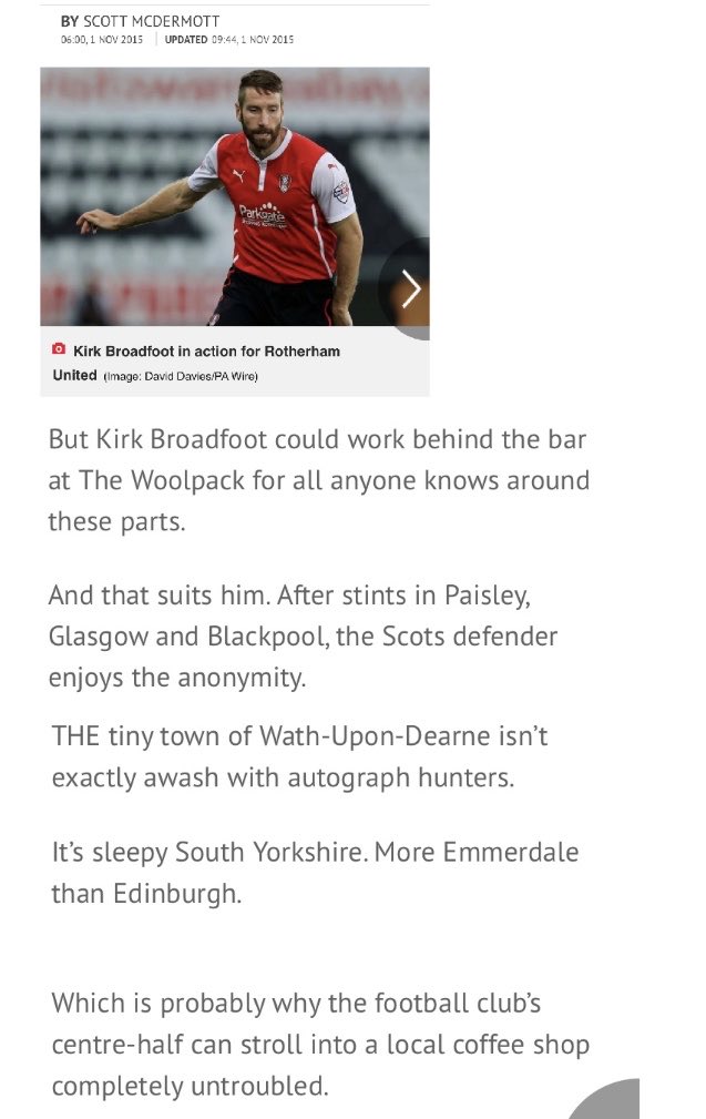 13)Scott McDermott of the Daily Record and Sunday Mail writes a sympathetic piece on Broadfoot.