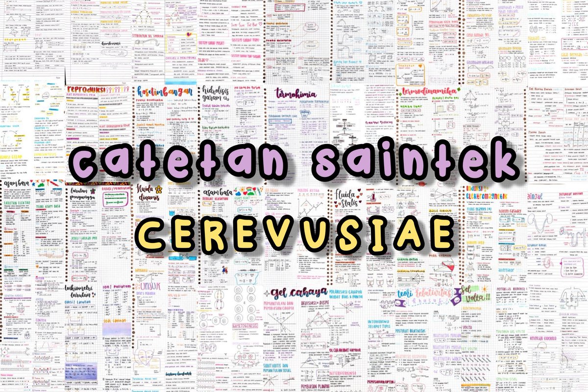 cerevusiae's tweet photo. haai ini catatan saintek aku dari kelas 10 sampe kelas 12. catetan yang masih kurang ada listnya di dalem gdrive. tinggal buka link di bawah ini okaay☺💗

https://t.co/sIZR6f46xn
source: go, zen, dll

kalo ada yang mau ditanya boleh dm. semoga bisa membantu yaaa, semangaaat <33 https://t.co/39cRqlXTzT