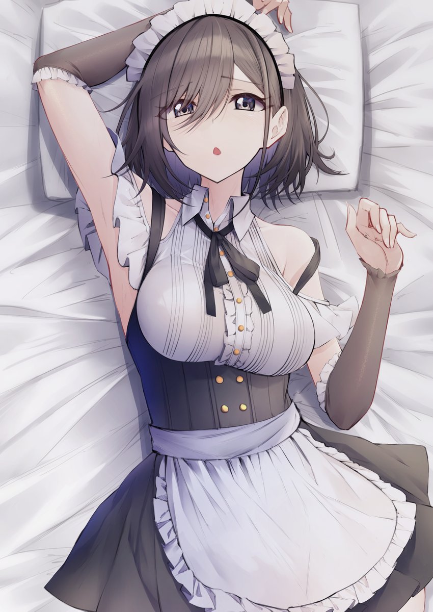 「メイド描いた! 」|めぐるみるのイラスト