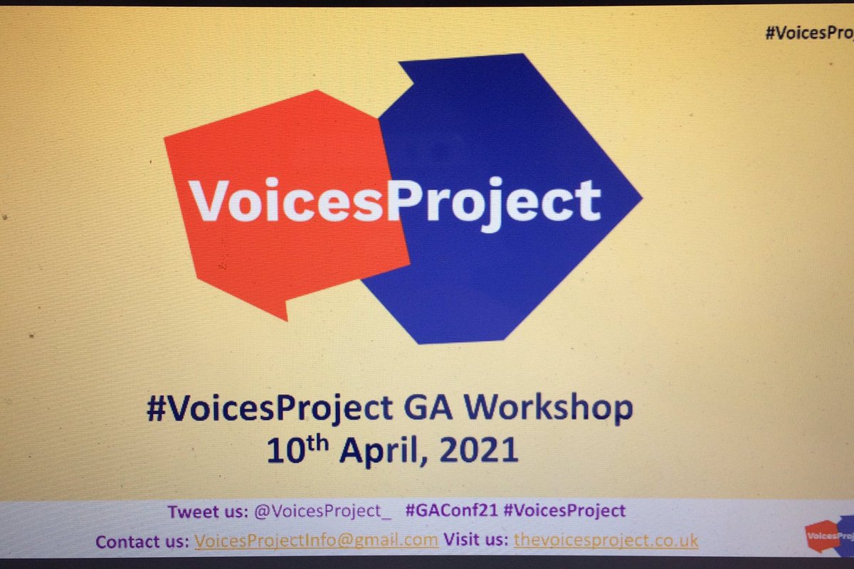 Can not wait for this!  @VoicesProject_ up next at  #GAConf21