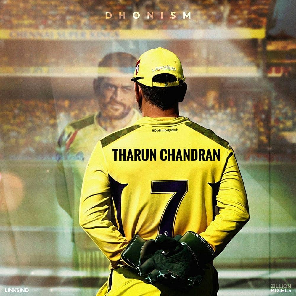 Tharun_Chandran's tweet photo. #Dhonism  #MSDhoni   💙 #CSK   💛
 #Yellove https://t.co/69232h6BsJ