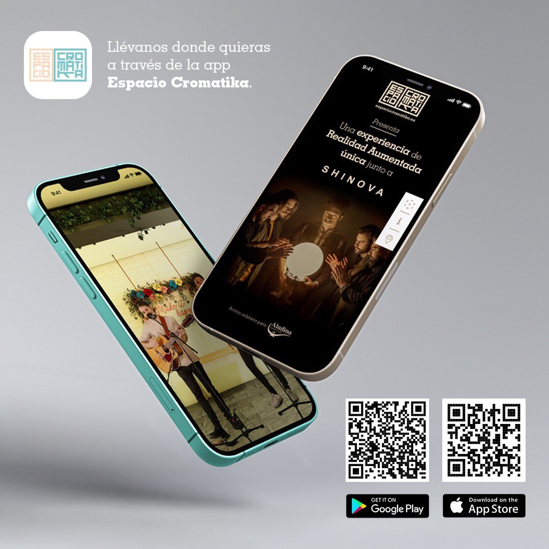 shinovaoficial's tweet photo. Podéis disfrutar de un pequeño concierto desde vuestras casas gracias a @espaciocromatika y esta app de realidad aumentada. 
Los pasos son sencillos: escanear el QR con tu móvil y descargar las apps que aparecen. Esperamos que os divirtáis! @fundacionaladina https://t.co/h8KcQ9V01m