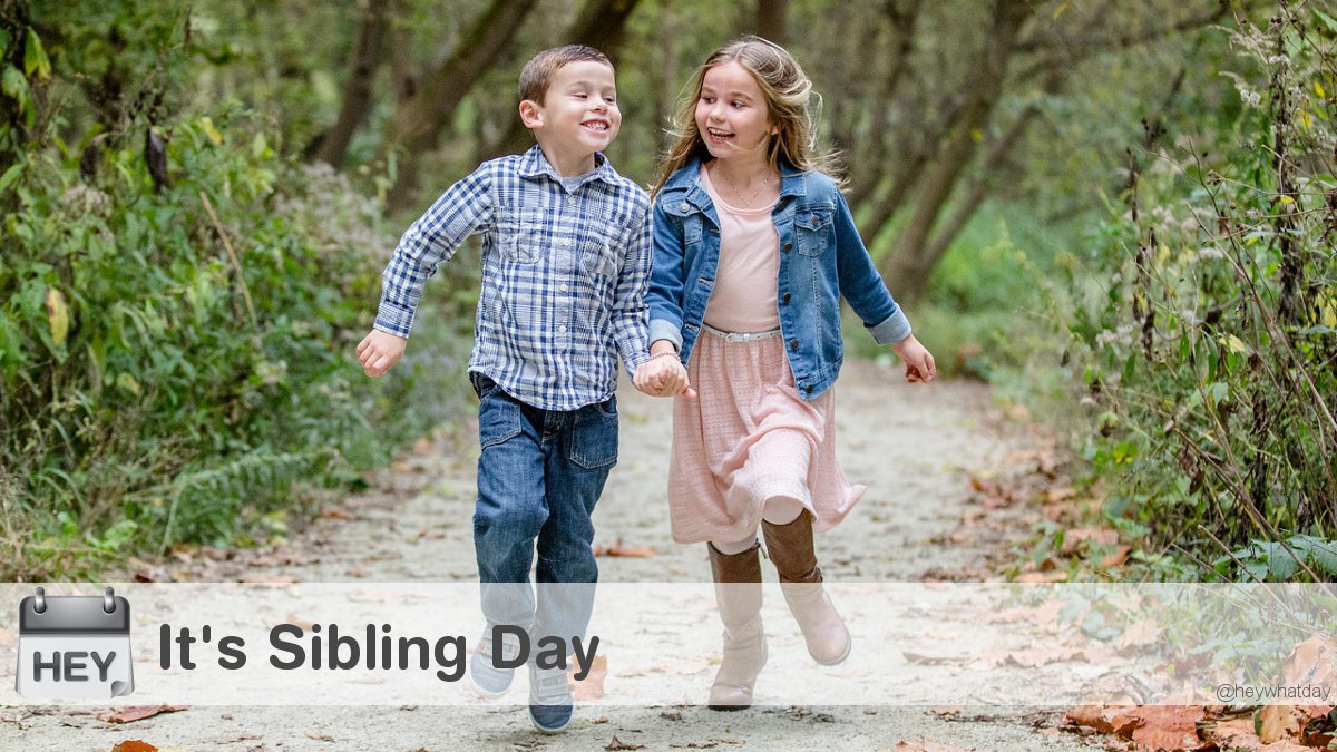 It's Sibling Day! 
#SiblingDay #NationalSiblingDay #SiblingsDay