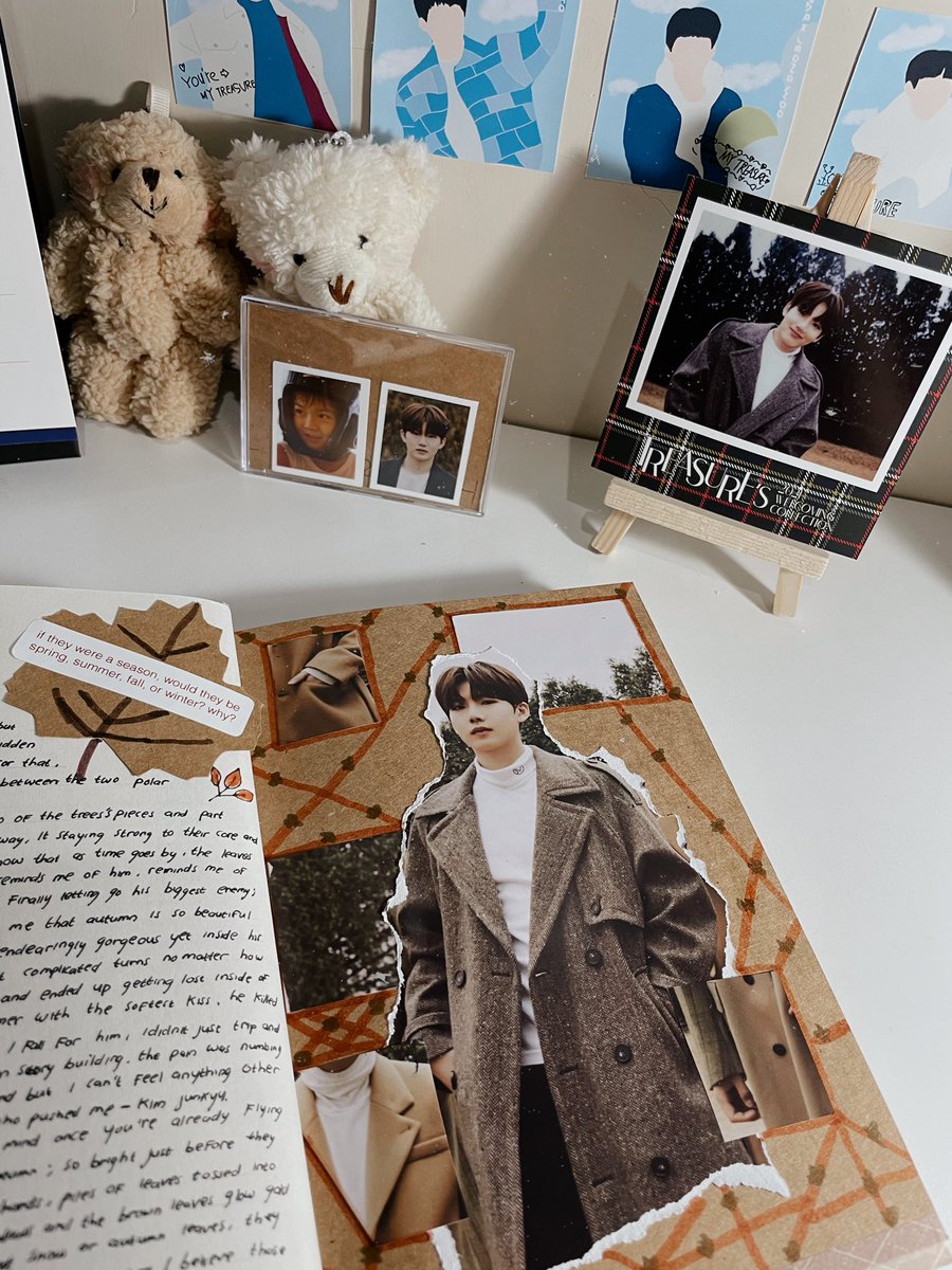 cherryramyeon's tweet photo. although he can be full of color and cold as snow at the same time, junkyu is not summer or winter : he’s something between the polar opposite seasons. 🤎 https://t.co/k4rMgJQGgN
