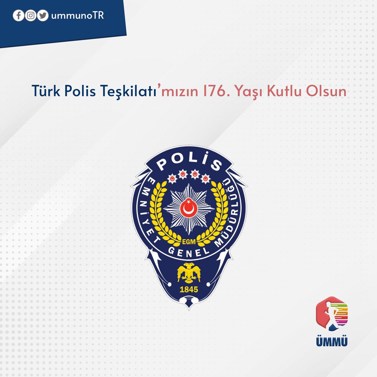 Milletimizin güvenliği ve huzurunun teminatı Türk Polis Teşkilatı’nın 176. kuruluş yıl dönümünü kutlarız.
#TürkPolisTeşkilatı176Yaşında 🇹🇷