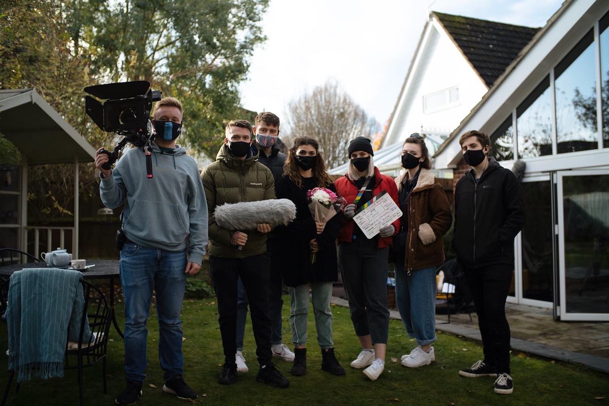 ShaddickSam's tweet image. Some BTS from the set of 'Of Sound Mind' 

Script Supervisor and Editor