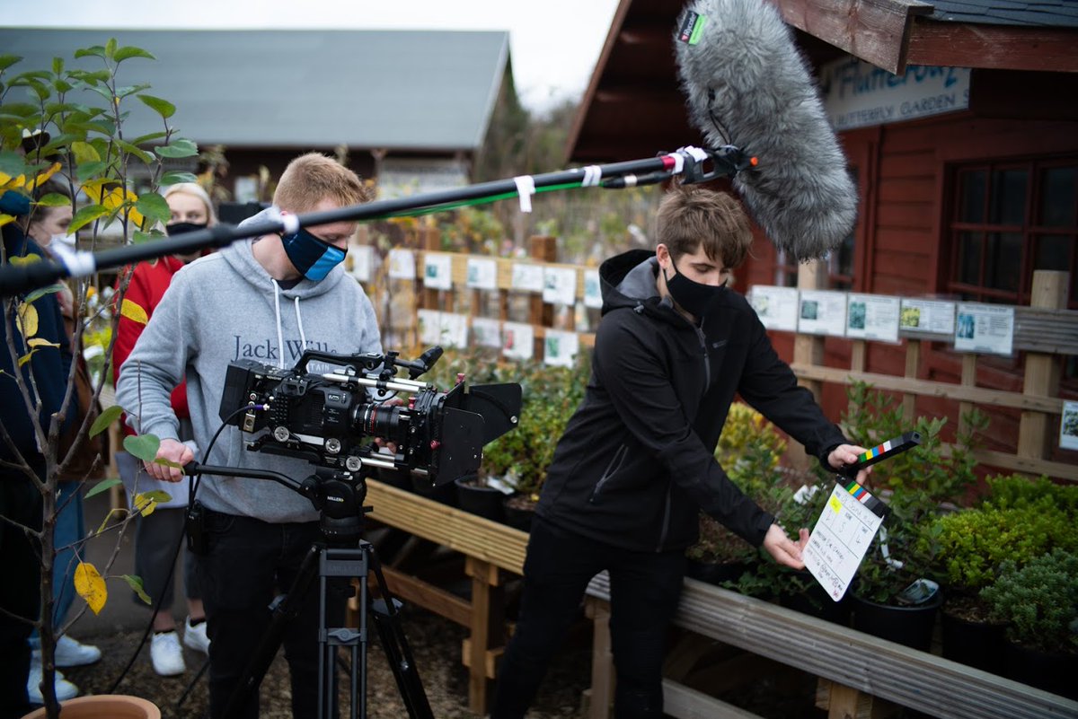 ShaddickSam's tweet image. Some BTS from the set of 'Of Sound Mind' 

Script Supervisor and Editor