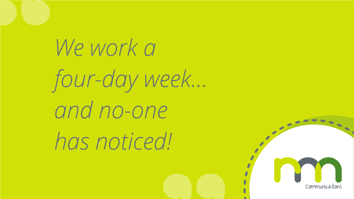 RNNComms's tweet photo. Have you got the Monday Blues? 
Come and work for us and you mightn't have to work a Monday again 😊 
Read about how we have made a four-day week work for us ⬇️
https://t.co/thkvtPGV4U

Yes, we are hiring - https://t.co/6rm7PlXFI5 https://t.co/UODhWJ7VCC