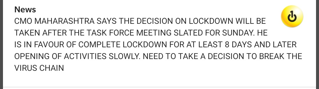 dakuwithchaku's tweet image. CM's meeting summary #mumbailockdown