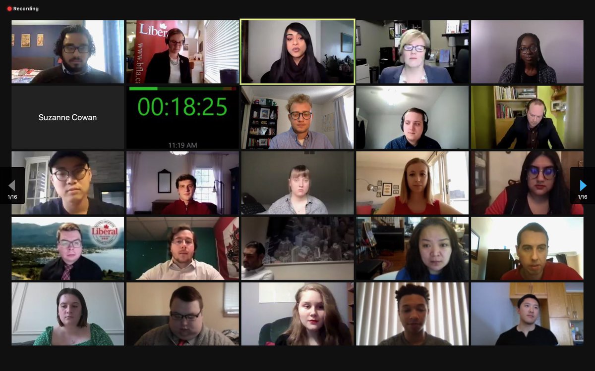 ylc_jlc's tweet photo. Yesterday morning, Young Liberals from across Canada met at the #Lib2021 national convention for the biennial Young Liberals of Canada commission meeting. In addition to welcoming our new executive team, we had a great conversation about the importance of youth to our party. https://t.co/ZlRrPvKwoW