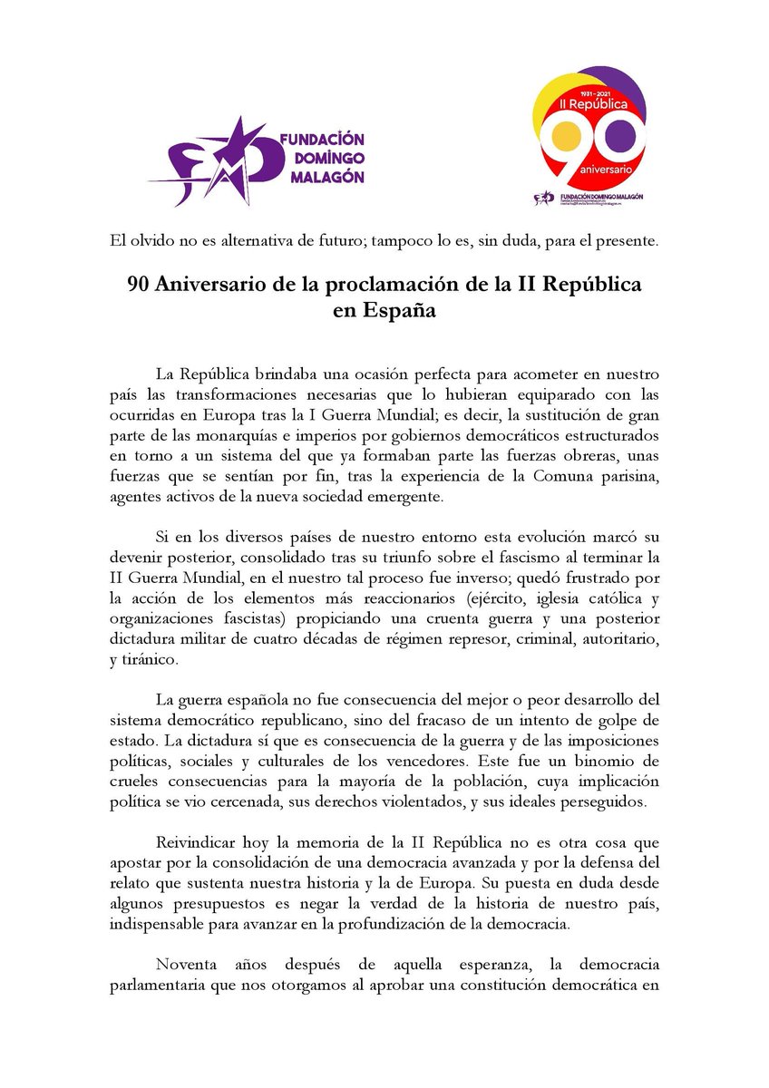 Fund Domingo Malagón tweet media