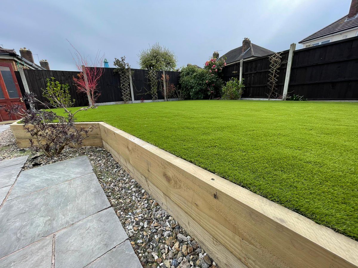 Take a look at our latest garden transformation, low maintenance with artificial grass ready to enjoy over the summer! ☀️

Our team design, supply &amp; transform gardens with fence cladding, decking &amp; artificial grass! 

Contact us on 07596904625 to arrange your free quote! 👍