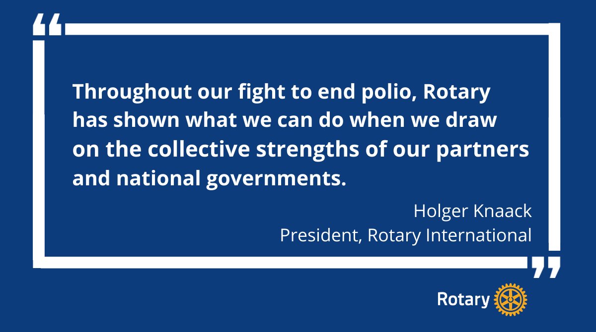 Happening now: Join #Rotary President Holger Knaack, partners, and supporters to celebrate 75 years of action between Rotary International and the United Nations.

Live: on.rotary.org/3wAXV26