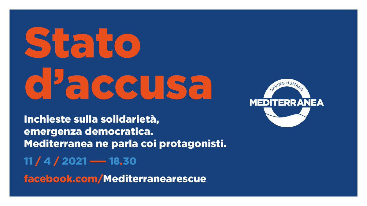 📢 STATO D'ACCUSA.

Intercettazioni, inchieste contro la solidarietà ed emergenza democratica. Che cosa sta succedendo

Ne discutiamo coi protagonisti: <a href="/andreapalladino/">Andrea Palladino</a> <a href="/nancyporsia/">Nancy Porsia</a> <a href="/nelloscavo/">nello scavo</a> e Serena Romano.

Diretta FB domani alle 18.30 

bit.ly/3a1ZSuH