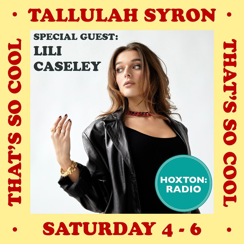 tallulahsyron's tweet photo. Today 4pm - 6pm on @hoxtonradio I’ll be chatting to @lilicaseley 🧡🎉 Make sure to tune in!! #thatssocool https://t.co/ii4Z11Yvi6