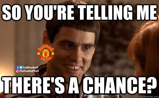 TrollFootball's tweet photo. Man Utd fans right now https://t.co/QV1Z6MdGP9