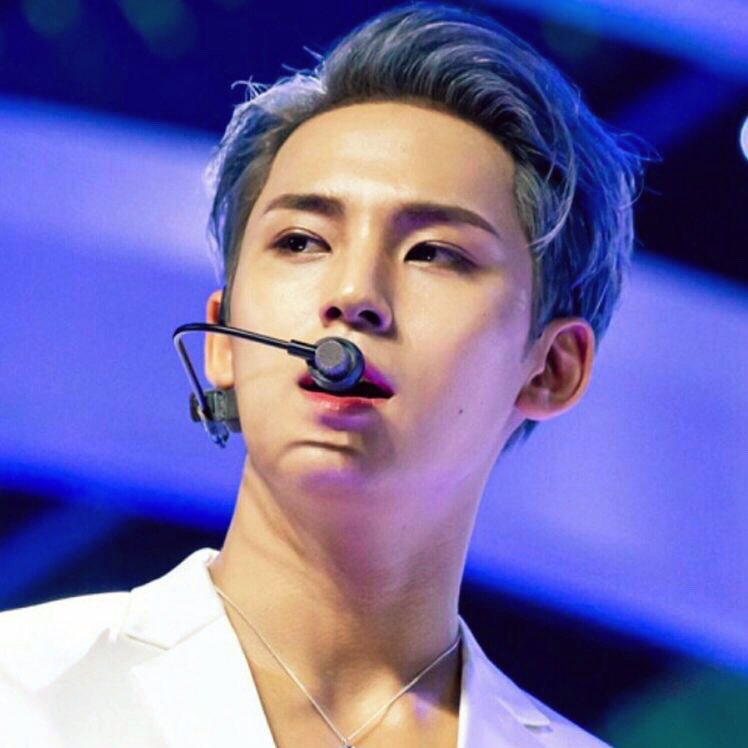 mingyu - blue look at him . JUST LOOK AT HIM . you will understand why