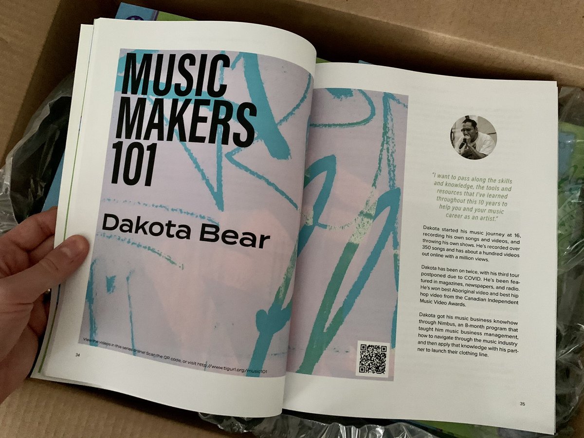 MonsieurIngola's tweet image. So excited to get these new textbooks into the hands of Ss to support learning of digital & traditional skills from First Nations, Métis & Inuit creatives. A huge thank you to @takingitglobal for the books and to @CristyneHebert for sharing this info with Ts. #CreateToLearn 📚