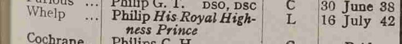 Nor was he given rapid promotion or undue honours on account of his status. He was a prince yes, but it only warranted him an unusual entry in the Navy Lists!