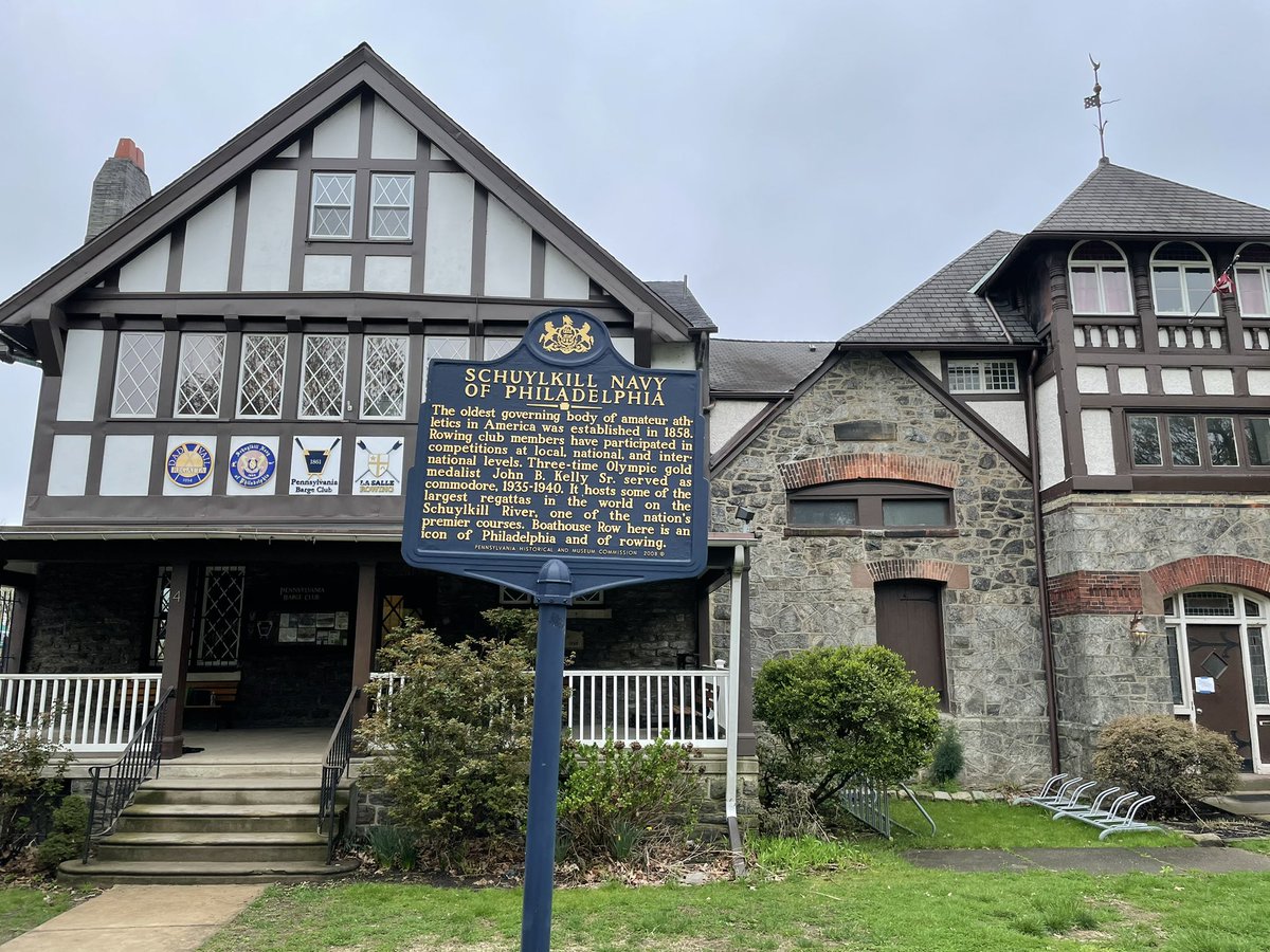 I’m fascinated by the rise of athletics and leisure as a thing in American life. This boat house along the famous Boathouse Row in Philadelphia speaks to one of those moments. – bei  Pennsylvania Barge Club