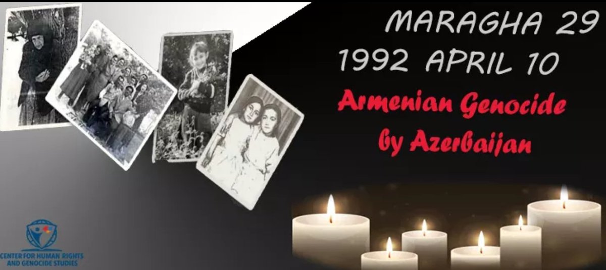 Center_HRGS's tweet photo. 🏴April 10 marks the 29th anniversary of the  #Genocide of the civilian population of the Armenian  #Maragha settlement of the #Martakert region of the Republic of Artsakh committed by the armed forces of Azerbaijan.
#April10 #Maragha29 #Artsakh #ՄԻՑԿ #WeRemember #Մարաղայիկոտորած https://t.co/W0m6B8vsLG