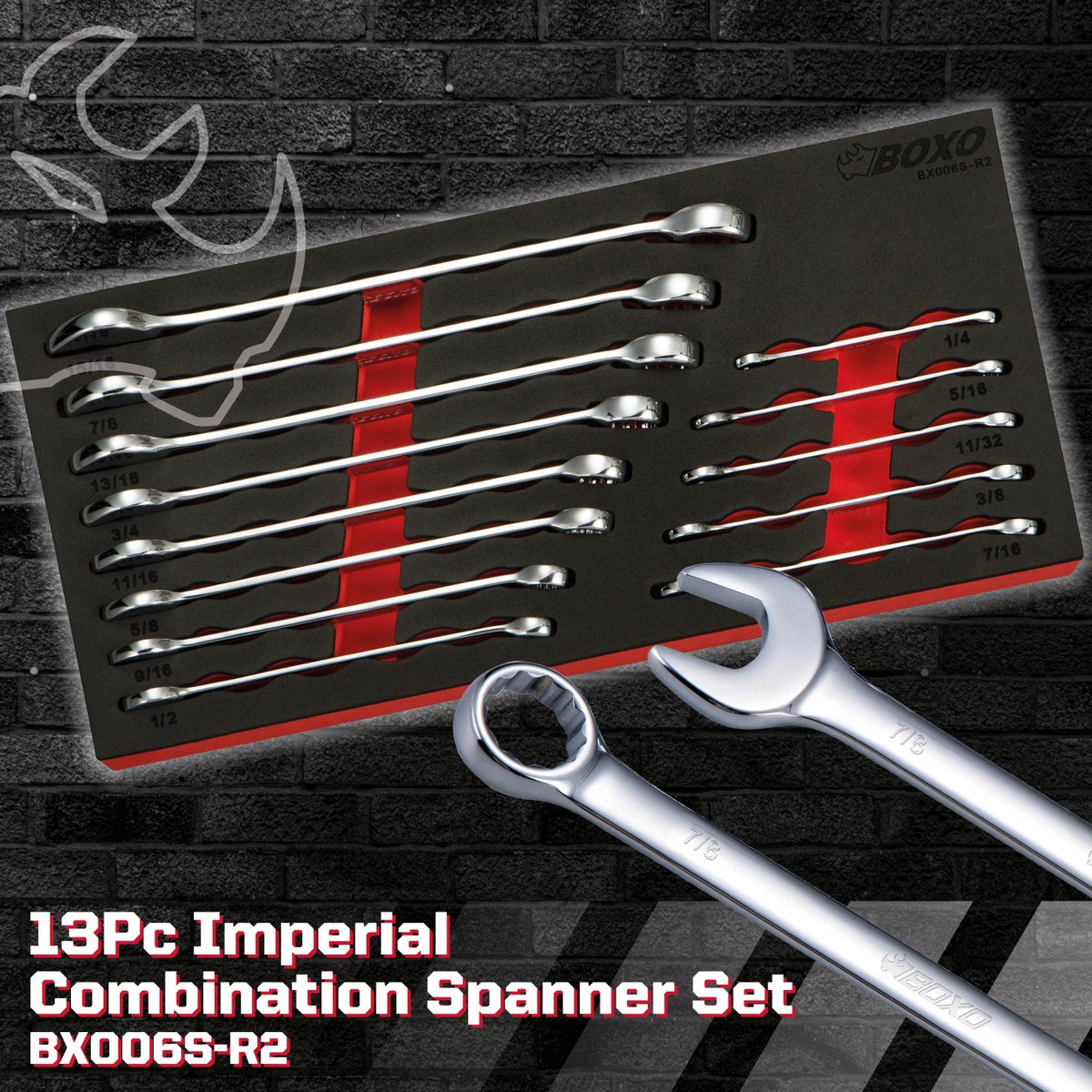 boxotoolsuk's tweet photo. Our 13Pc Imperial Combination #SpannerSet has a stunning high polished chrome finish and is supplied in dual colour laser cut EVA foam! 😍

Quick, get yours now > https://t.co/77aCnqlRhd

#BOXOUK #BOXOTools #SpecialistTools #HandTools #Automotive https://t.co/TtrO84NTWR
