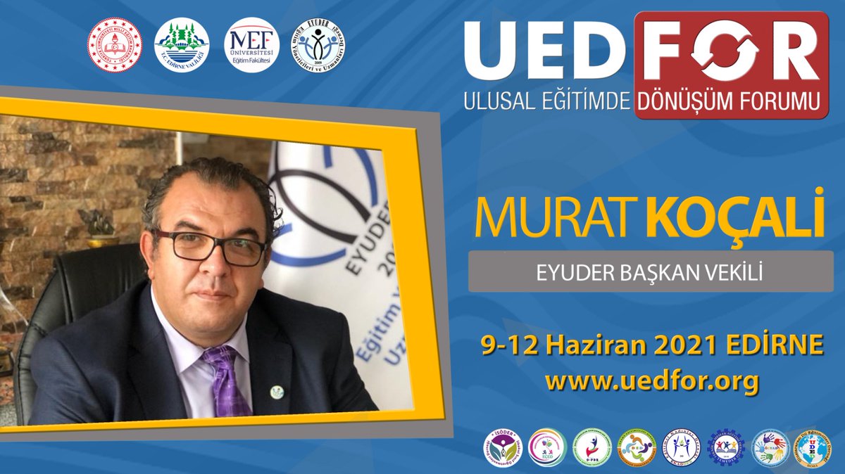 eyuder's tweet photo. 9-12 Haziran'da Edirne'de #UEDFOR rüzgarı esecek.Harika konular,konuklar, atölyeler, paneller ve sosyal etkinlikler... 
İşi Eğitim Gücü Eğitim olanların buluştuğu adres👇
https://t.co/E7lOTzCWr2

@kocali_murat @Edirne_MEM @edirne_valiligi @MEFuniversitesi https://t.co/Gk3kesg6zC