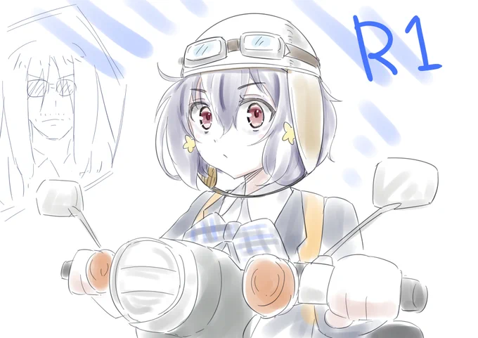 #ゾンサガ版深夜の真剣お絵かき60分一本勝負#ゾンビランドサガ 本日のお題:ゾンビランドサガR〜第一話〜一番印象に残ったのはスーパーカブ愛ちゃんすごくいい!すき!長髪幸太郎さんもいい!本気で怒るさくらちゃんも好き(ワンドロだとそこまで描けませんでした) 