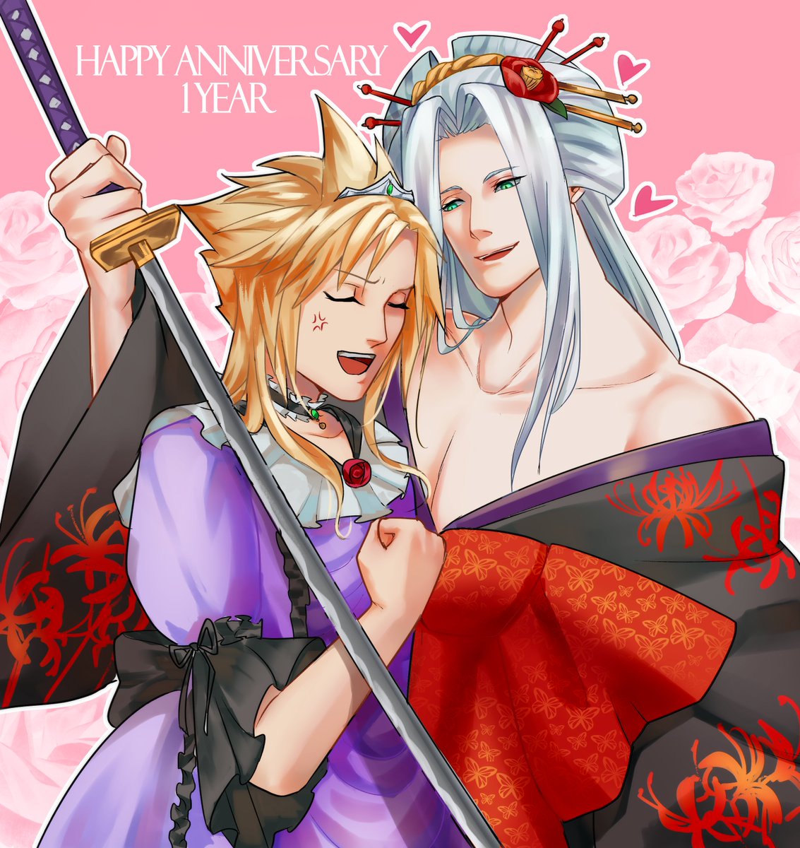 PKbTharinee's tweet photo. I sware the best part of the remake is the crossdressing scene XD.
//Dont worry Cloud You're not crossdressing alone this time.
#FF7R_1stAnniversary #FF7R_1周年 #sefikura #sephcloud https://t.co/X7wMwf5RPs