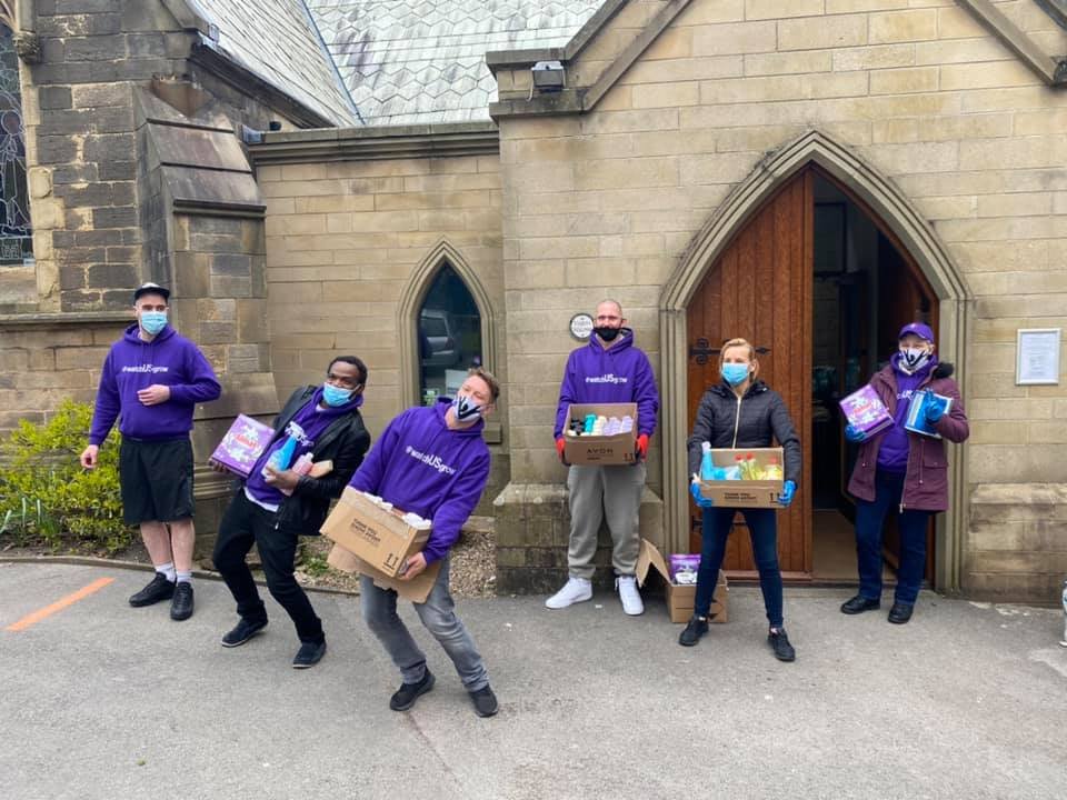 WatchUSGrow4's tweet photo. Wow another amazing day Over 80 meals for our community thank you to volunteers for cooking. 
Special thanks to:
Diane Birchall &amp; son 
Trina Davidson for large donation 
Skippers Of Euxton for 30 sausage &amp; chips, 
You're all amazing 💜🙋‍♀️#CommunitiesCan https://t.co/2nD58szkzv