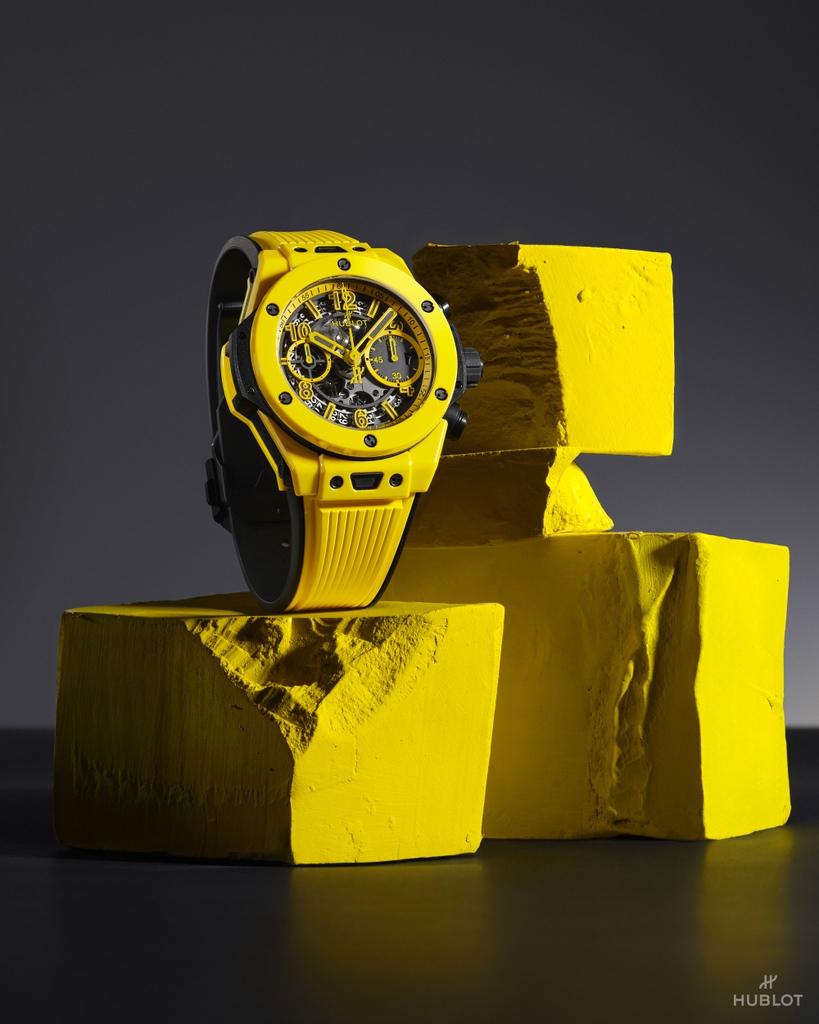 Sunny, radiant, optimistic, take a look at our new #BigBangUnico Yellow Magic. Limited edition of 250 pieces. #WatchesandWonders2021