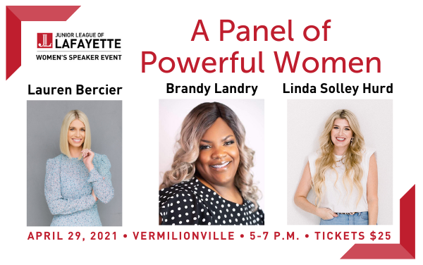 LIMITED TICKETS!
Join us 4/29 for an evening of empowerment as we meet 3 local female entrepreneurs who are making moves and shattering glass ceilings. 
For more info: l8r.it/jI6o
#JLLafayette #PowerfulWomen #WomenLeaders #WomenInBusiness #WomenInLeadership