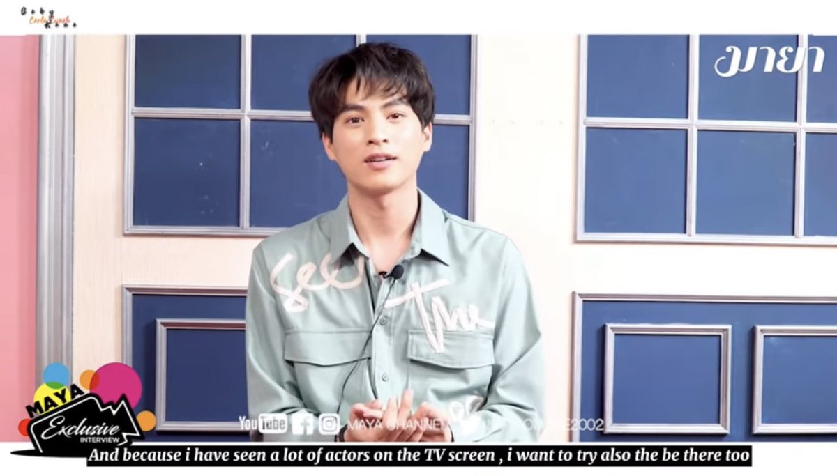 his parents asked him if he wanted to try something new (entertainment industry) and he was brave to try it at first and then come back to concentrate on his studies  #สัมฯโดนใจสไตล์กลัฟ #gulfkanawut @gulfkanawut