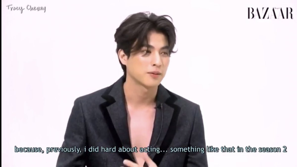 talking about his acting and how he gave himself stress because he just wanted to do his very best so he doesn’t regret later  #สัมฯโดนใจสไตล์กลัฟ #gulfkanawut @gulfkanawut