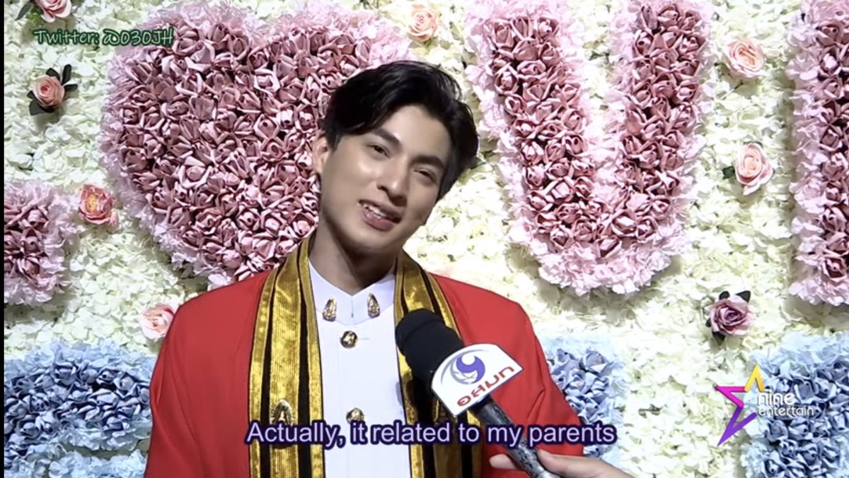 “my parents worked hard for my study so i want to try my best to make my parents proud”  #สัมฯโดนใจสไตล์กลัฟ #gulfkanawut @gulfkanawut