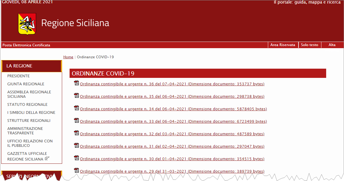 opendatasicilia's tweet photo. Questa informazione essenziale è estrapolabile soltanto da una pagina con l’elenco delle ordinanze in PDF.
E nel 2021 ben 16 PDF su 28 sono scansioni, quindi inaccessibili cc @rscano 
https://t.co/vcKL6c1PPx https://t.co/Ax3a4wi6Rt