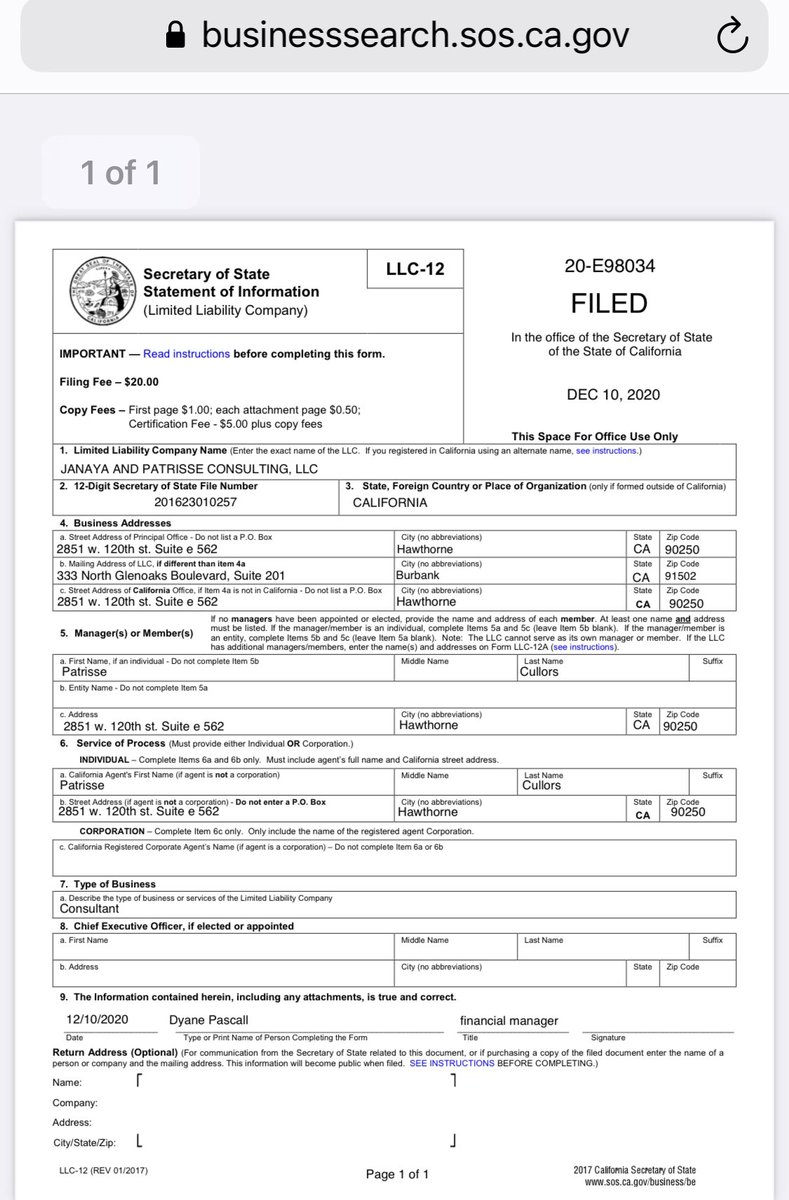 While the father of Michael Brown got little financial support from the protests over his son’s death, Patrice Cullors monetized  #BlackLivesMatter   by registering her consulting firm on Aug. 11, 2016, with the Calif Secretary of State.