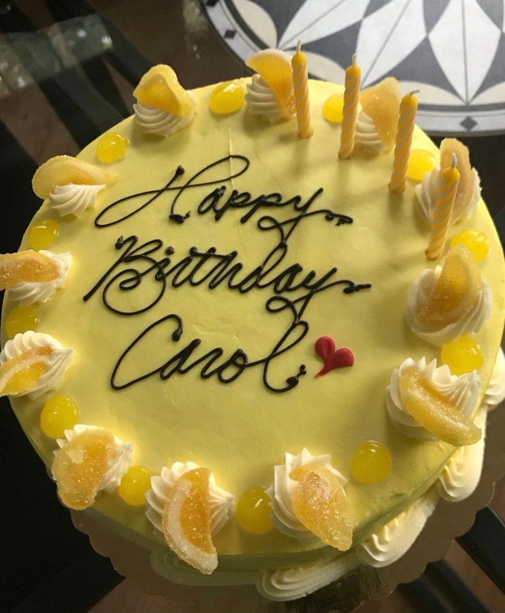 sugarboston's tweet photo. Happy birthday, Carol! We hope you loved your custom lemon cake! ๐ #CustomerRepost https://t.co/0RGmjuEddX