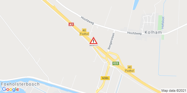 Melding ongeval Foxhol