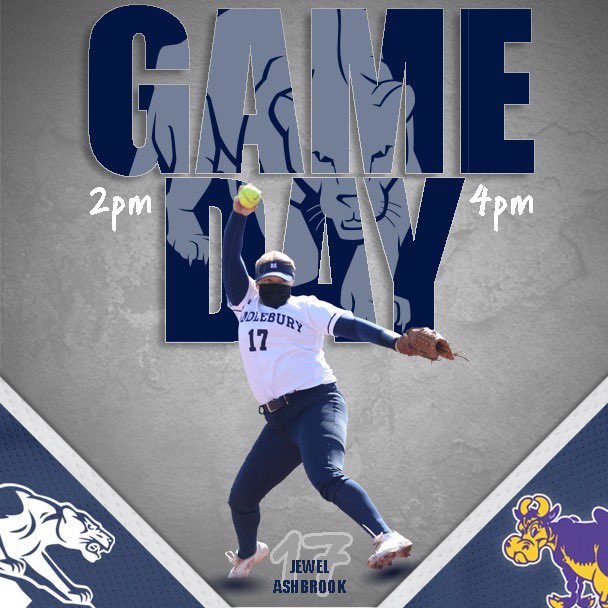 middsoftball's tweet photo. We’re back in action today with a DH against Williams! Tune in to Northeast Sports Network to watch us take on the Ephs #GoMidd #MCSB #RollPants https://t.co/2pfsVviNjr