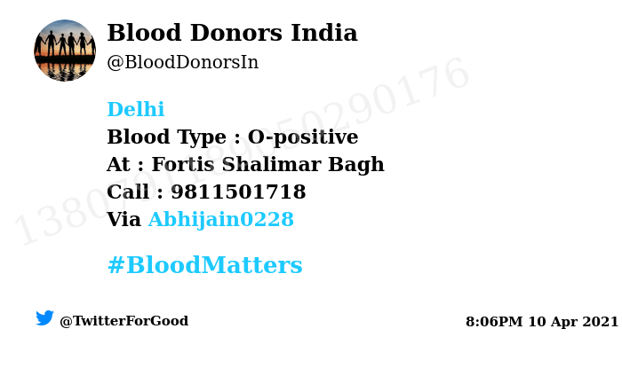 Blood Donors India tweet media