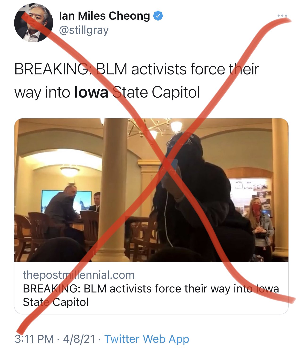 Daniel Dale Here S The Beginning Of The Protest Permit Which Shows The Protesters Were Authorized For An Event In The Capitol Rotunda And Again The Building Is Open To The