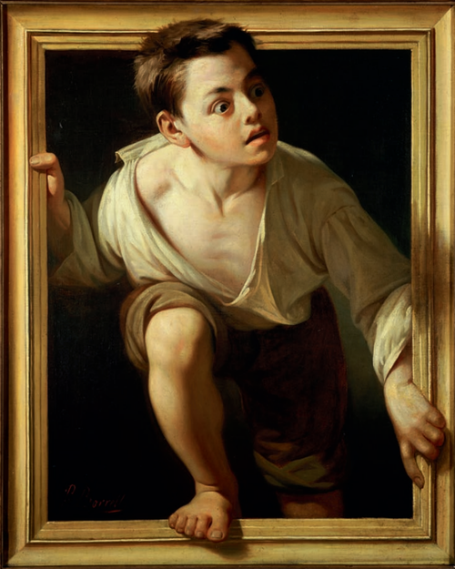 'escaping criticism' by pere borrell del caso-note that i extended the frame inward three notches to try to make the trompe-l'œil work-would make a good reaction meme
