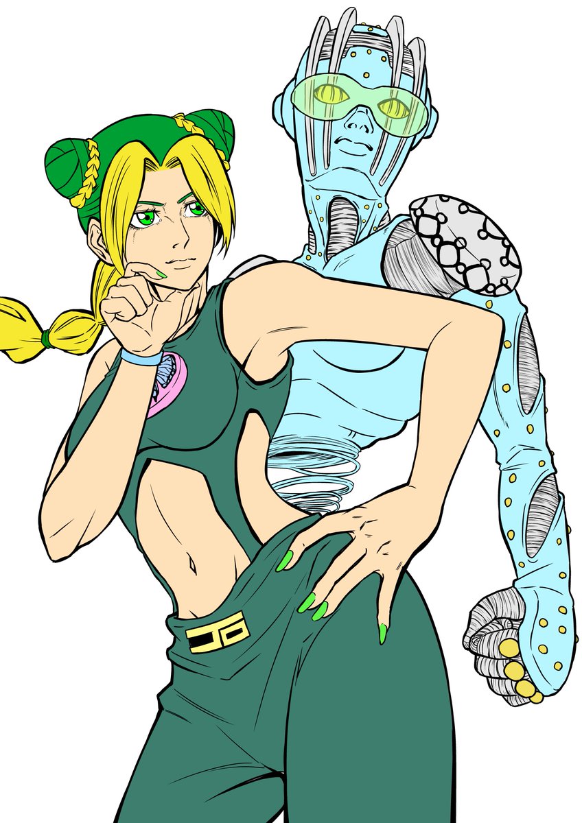 ぐってぃ 途中経過 イラスト 空条徐倫 ジョジョの奇妙な冒険 ストーンフリー ストーンオーシャン