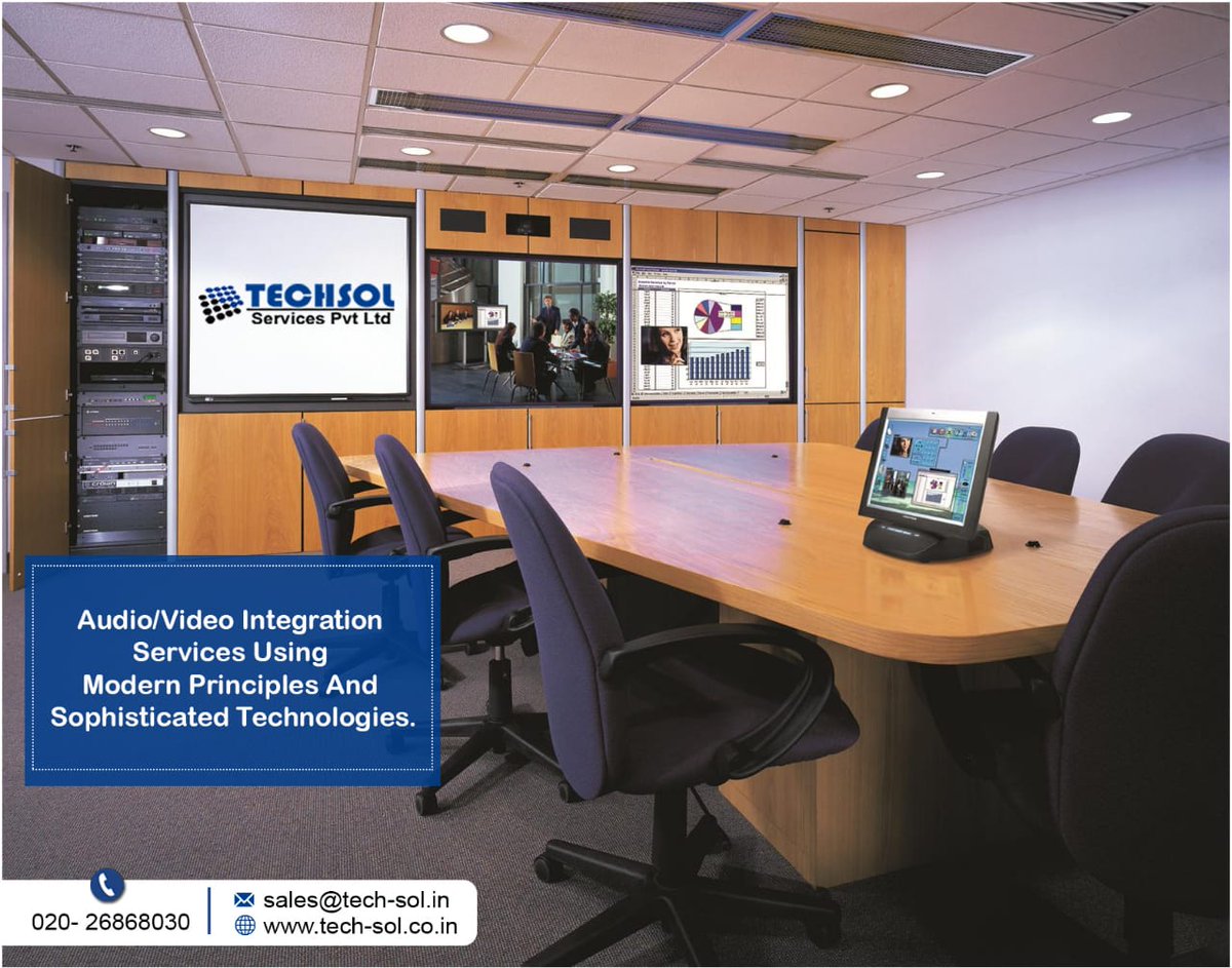 TechSolService1's tweet image. Audio/Video Integration Services Using Modern Principles And Sophisticated Technologies.
For more details, Call Us On: 020 26868030
Email: sales@tech-sol.in
tech-sol.co.in

#BusinessSupplies #AdvanceTecnology #sales #services #AudioVideoIntegration #techsolservices