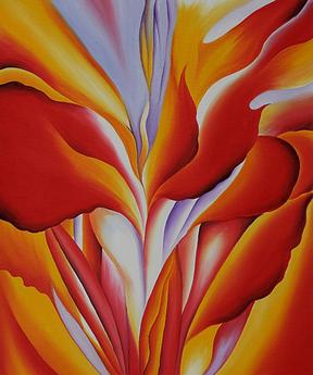 'red canna' (1924) by georgia o'keeffe-