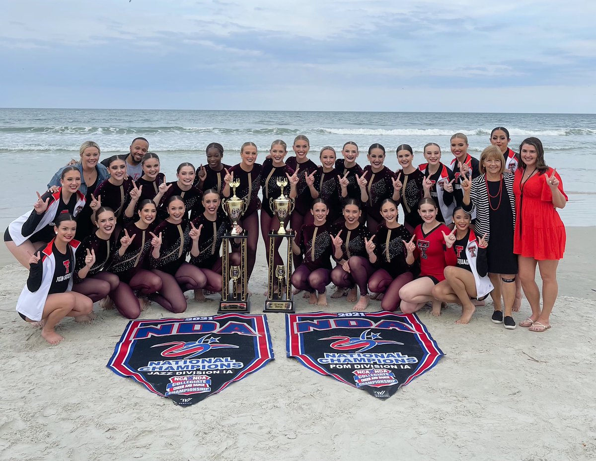 TexasTech's tweet photo. 🏆🏆NATIONAL CHAMPIONS!!🏆🏆

Congrats to @ttupom on winning both the NDA Division IA Pom and Jazz Dance titles yesterday in Florida!

https://t.co/vJpUyunoDG

🔴#WreckEm⚫ https://t.co/aN87OWiOLV