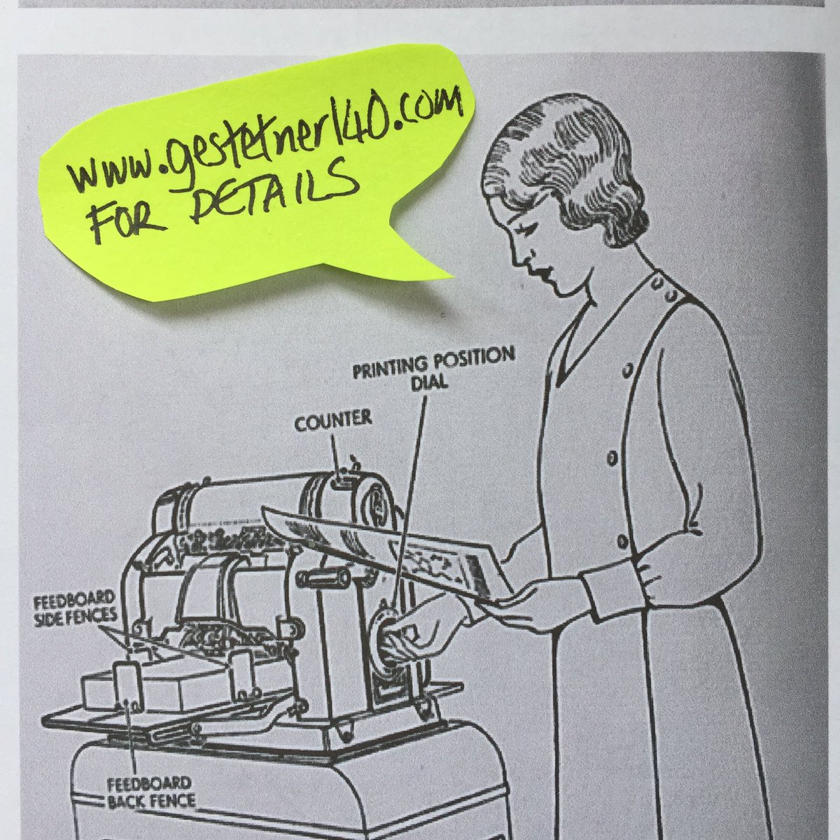 Closing date for the Gestetner140 gallery and competition is this Thursday 15th so there’s still just enough time to send us a print. Submit you jpeg to: prints@gestetner140.com !